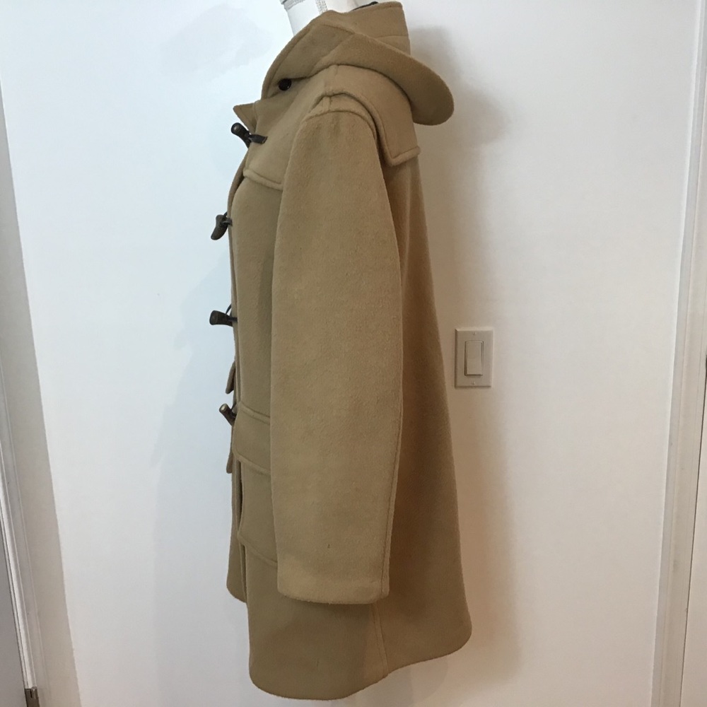 LL BEAN VTG TOGGLE DUFFLE WOOL COAT ENGLAND SZ 14 - Picture 8 of 16